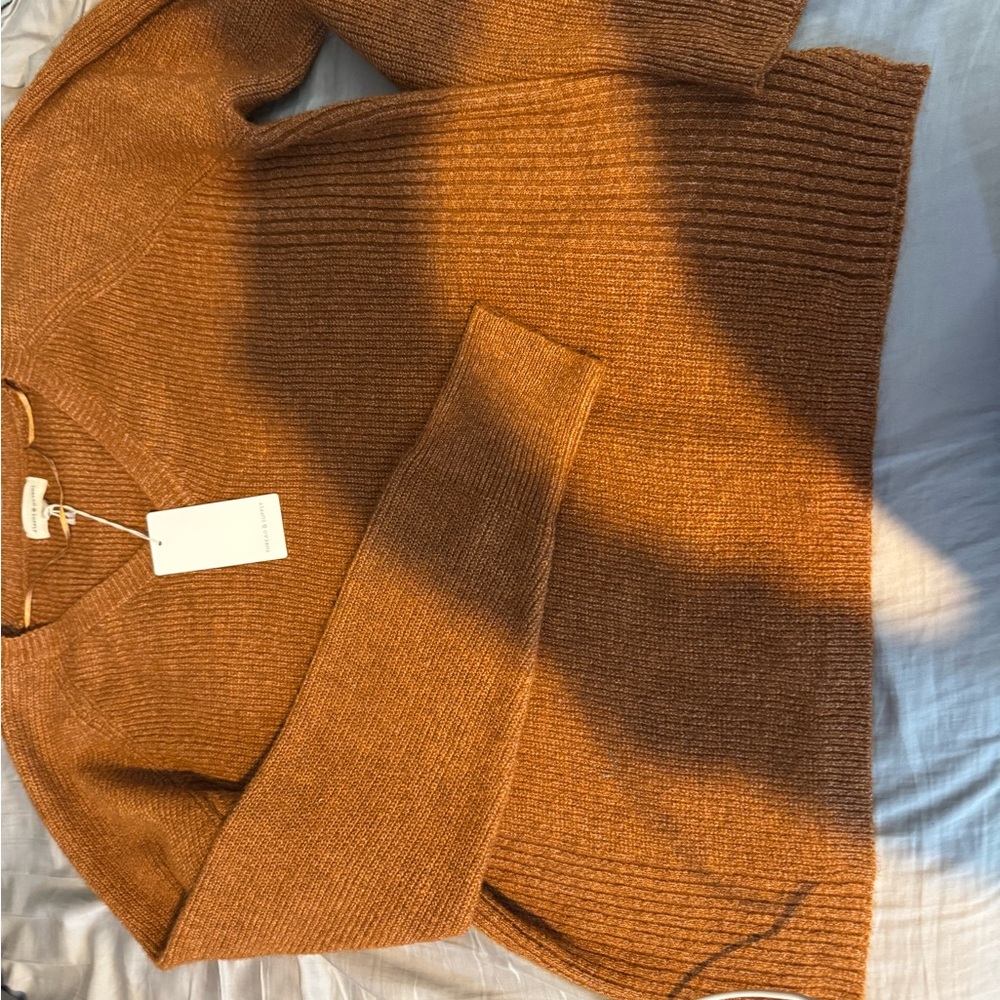 Thread & Supply V-Neck Tan Sweater